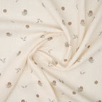 Bio Musselin Naturbelassen Kleine Zarte Blumen | Stoffwerk