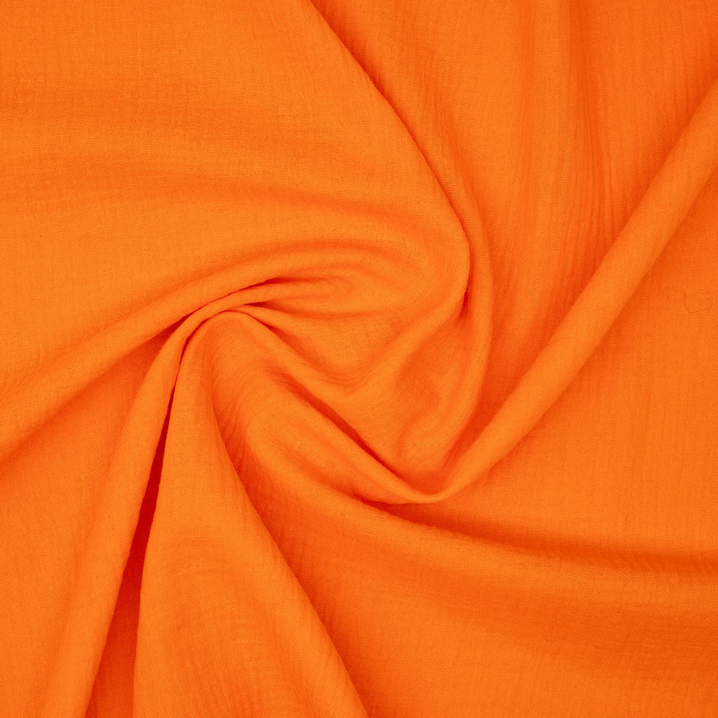 Bio Musselin Neonorange | Stoffwerk