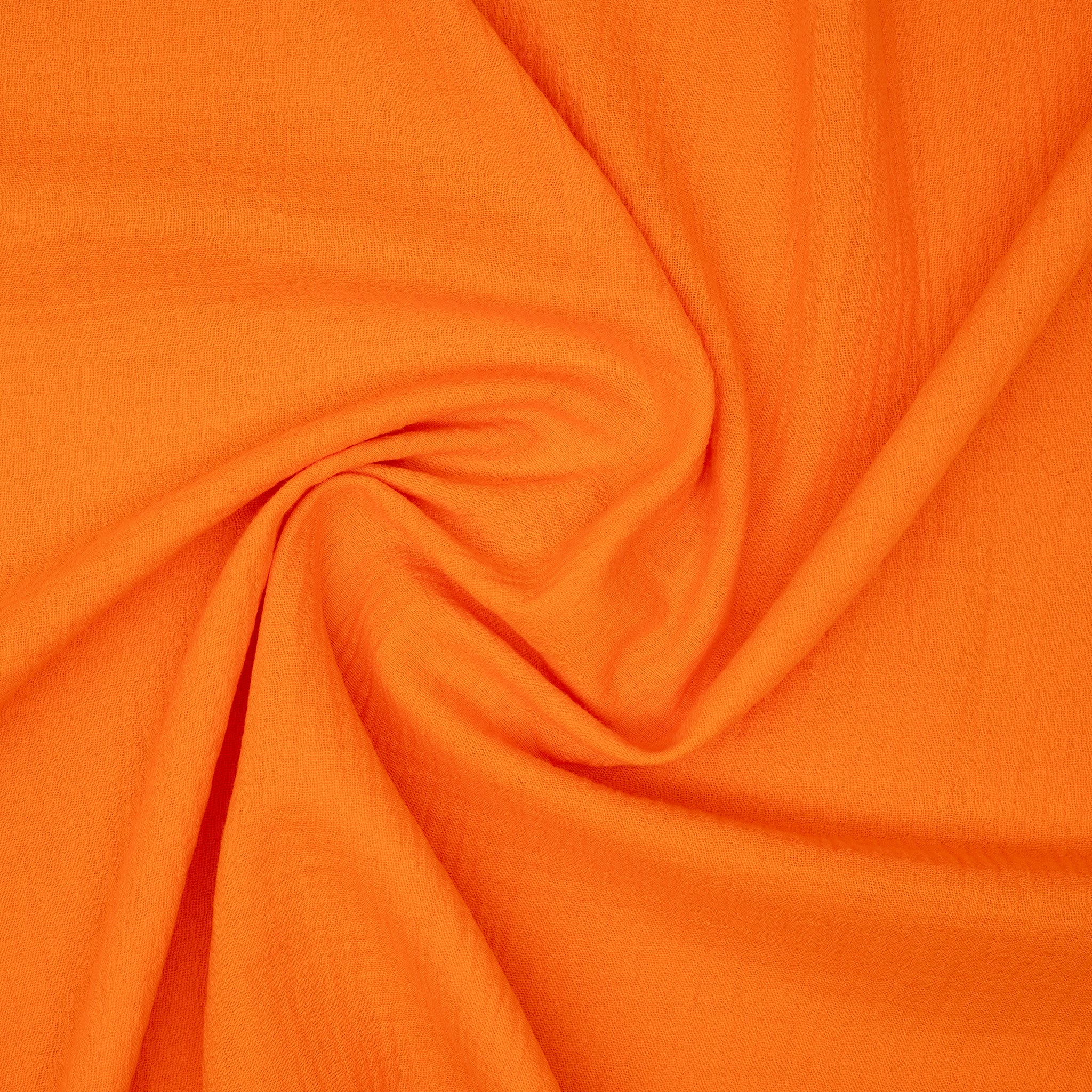 Bio Musselin Neonorange | Stoffwerk