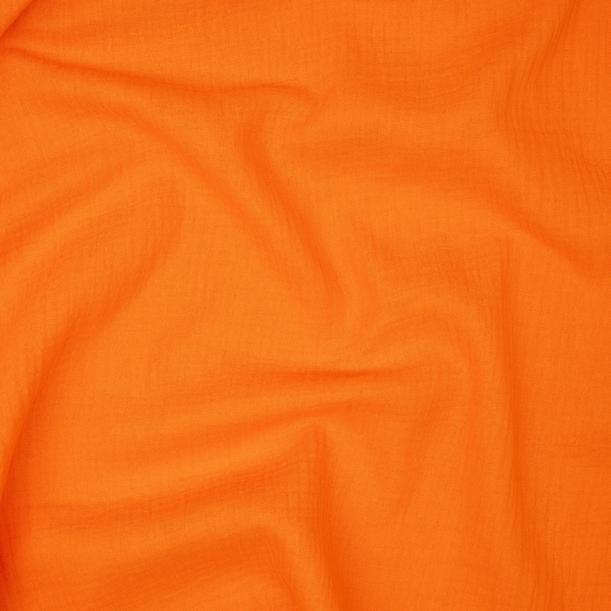 Bio Musselin Neonorange | Stoffwerk