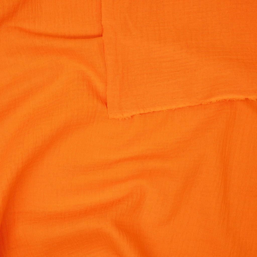 Bio Musselin Neonorange | Stoffwerk