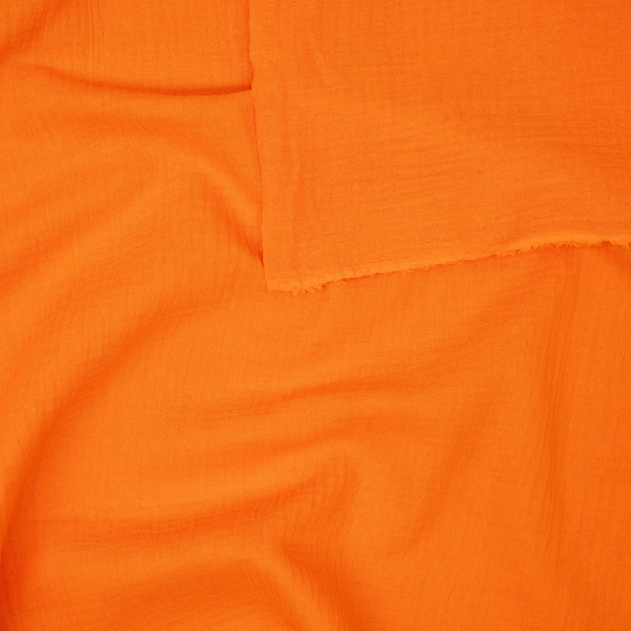 Bio Musselin Neonorange | Stoffwerk