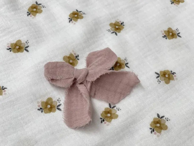 Bio Musselin ocker Blume