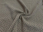 Bio Musselin Punkte taupe