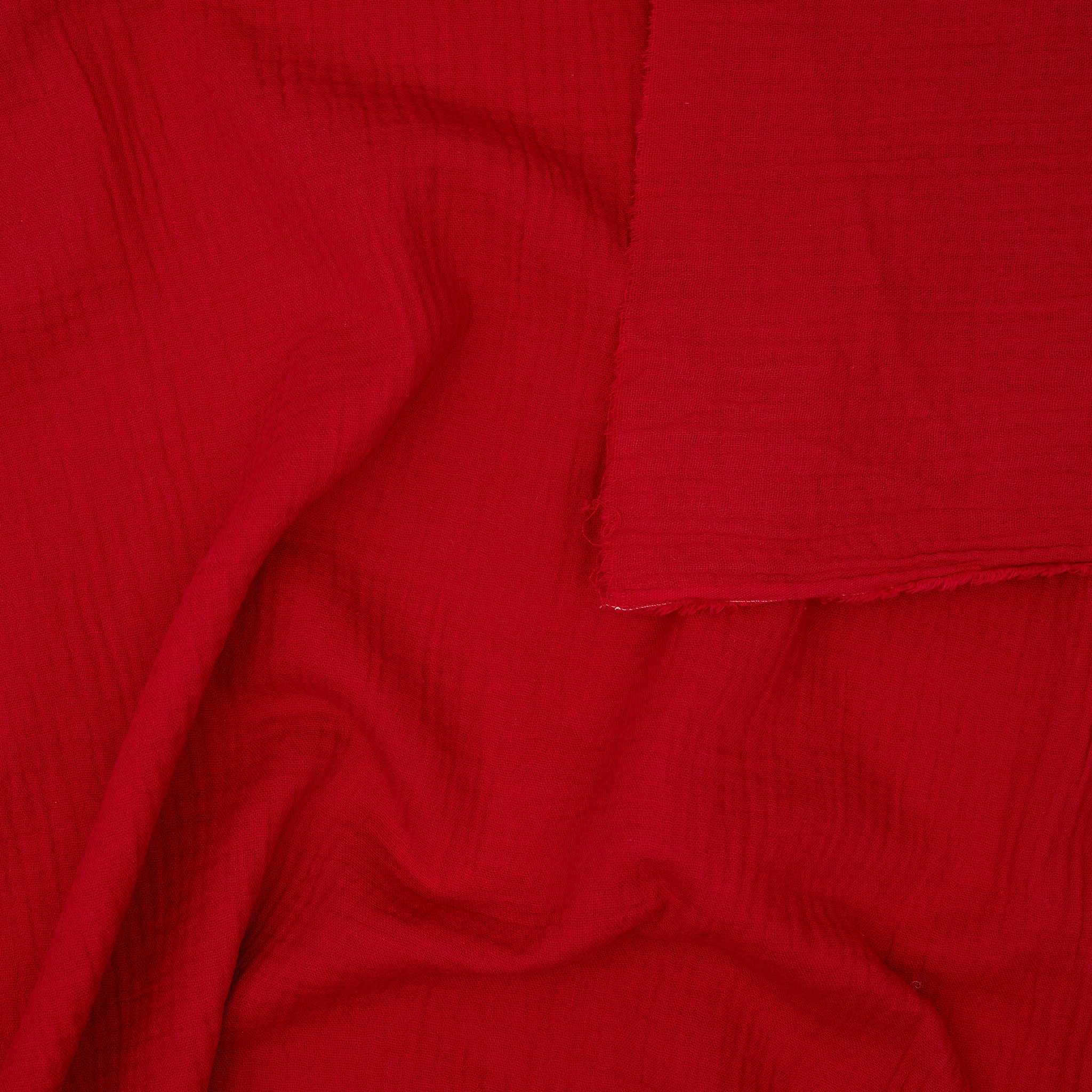 Bio Musselin Rot | Stoffwerk