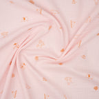 Bio Musselin Safari Ecru Rosa | Stoffwerk