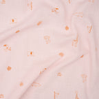 Bio Musselin Safari Ecru Rosa | Stoffwerk