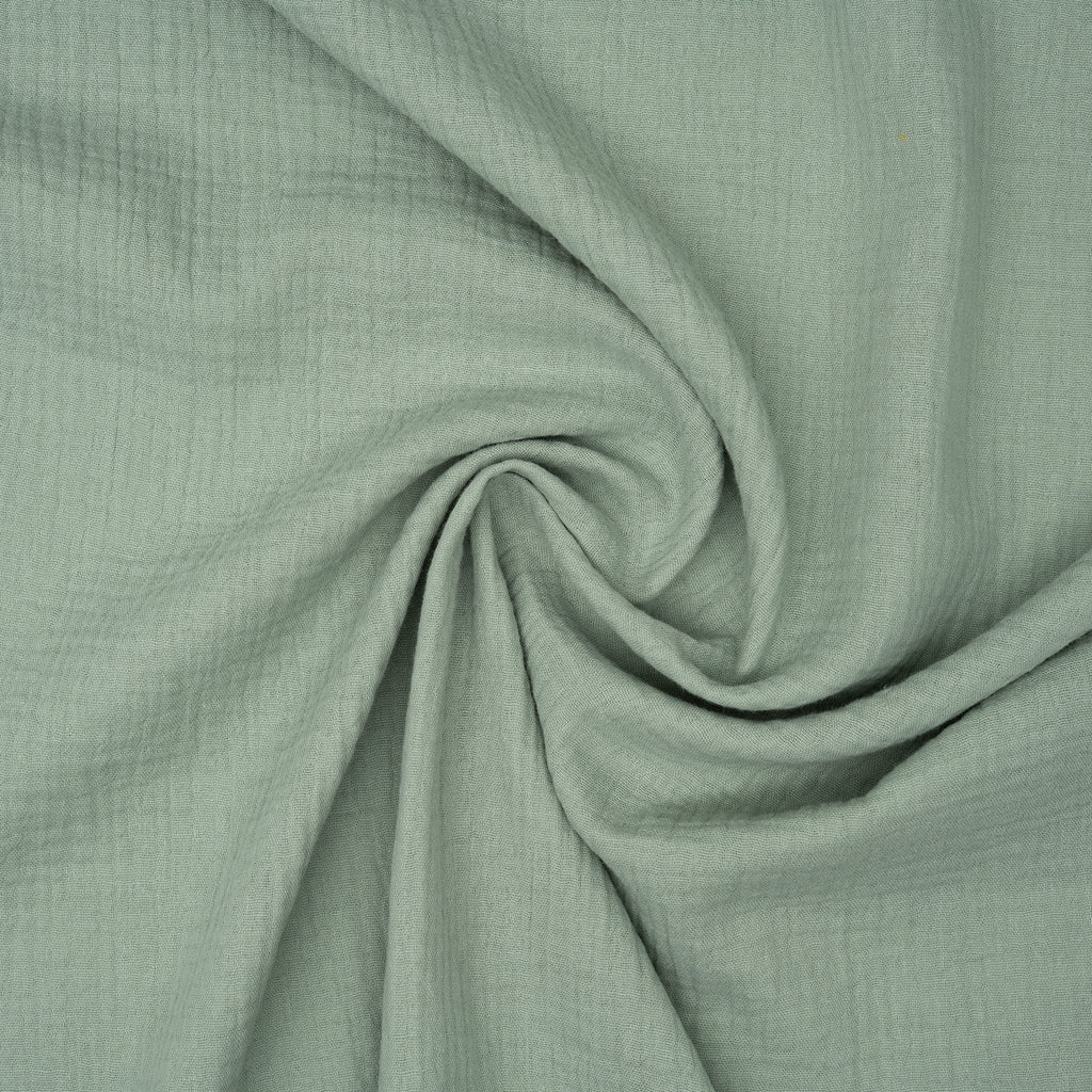 Bio Musselin Sage | Stoffwerk
