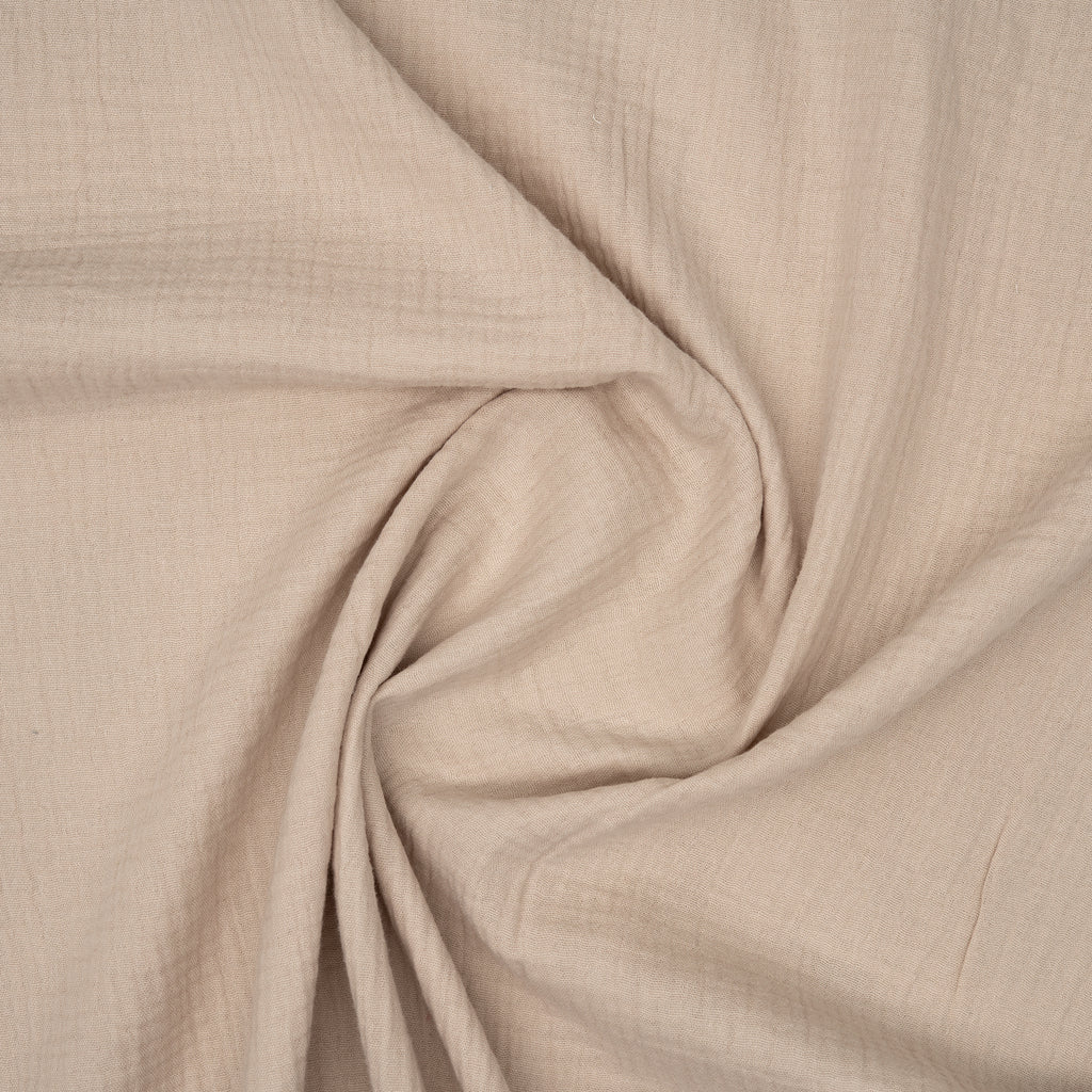 Bio Musselin Uni Sand | Stoffwerk
