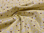 Bio Popeline gelbes Blumenfeld