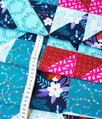 Bio Popeline Hamburger Liebe Christmas Cheater Quilt Panel
