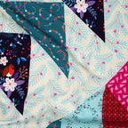 Bio Popeline Hamburger Liebe Christmas Cheater Quilt Panel