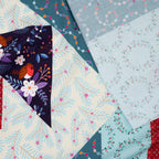 Bio Popeline Hamburger Liebe Christmas Cheater Quilt Panel | Stoffwerk