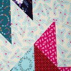 Bio Popeline Hamburger Liebe Christmas Cheater Quilt Panel