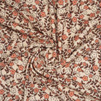 Bio Rib Jersey Naturbelassen Kleine Blumenranken