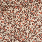 Bio Rib Jersey Naturbelassen Kleine Blumenranken