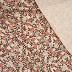 Bio Rib Jersey Naturbelassen Kleine Blumenranken