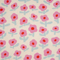 Bio Ripp Jersey Naturbelassen Blumenmuster