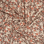 Bio Ripp Jersey Naturbelassen Kleine Blumenranken | Stoffwerk