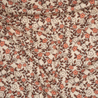 Bio Ripp Jersey Naturbelassen Kleine Blumenranken | Stoffwerk