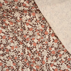 Bio Ripp Jersey Naturbelassen Kleine Blumenranken | Stoffwerk