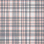 Bio Soft Twill Karo Grau Rosa | Stoffwerk
