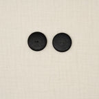 Bio Steinnussknopf Schwarz Linse Seidenmatt (28 mm)