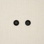 Bio Steinnussknopf Schwarz Schmaler Rand Seidenmatt (18 mm)