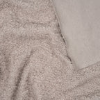 Bio Teddy Plüsch Grau 10 mm Florhöhe 330 g/m²