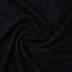 Bio Teddy Plüsch Schwarz 10 mm Florhöhe 330 g/m²