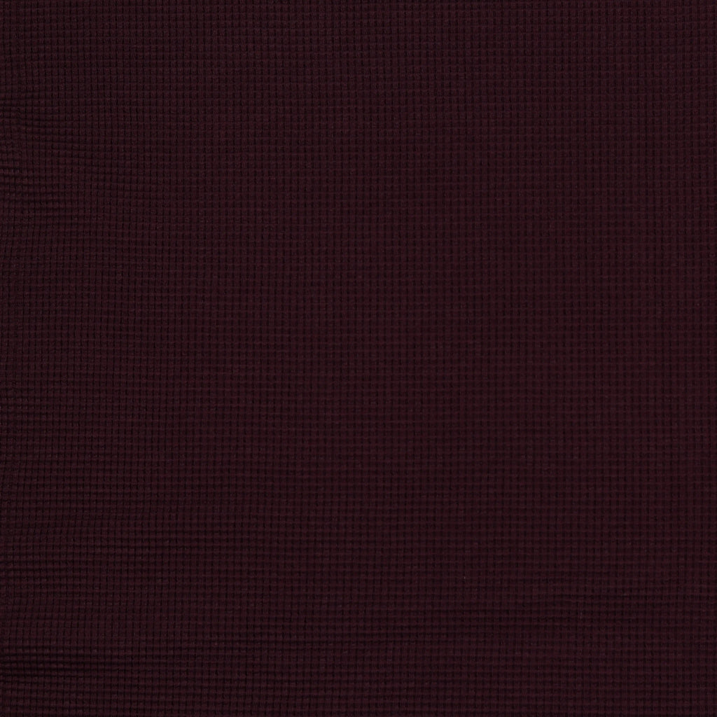 Bio Waffelstrick Aubergine | Stoffwerk