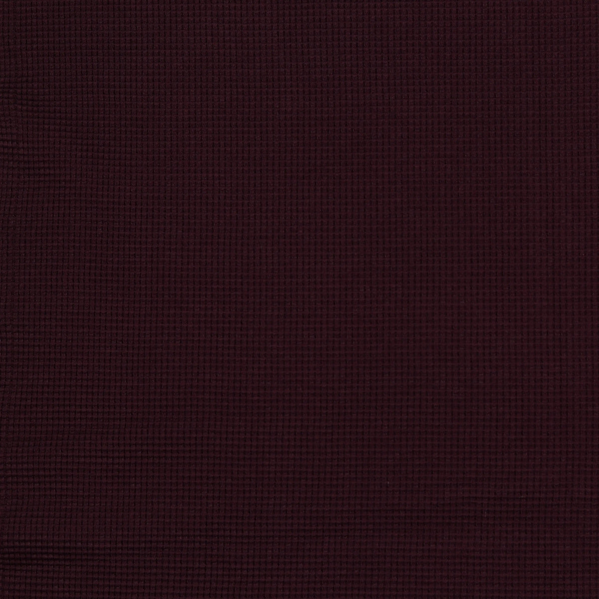 Bio Waffelstrick Aubergine | Stoffwerk