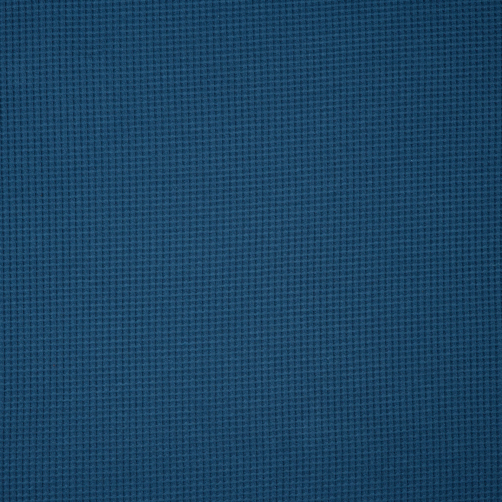 Bio Waffelstrick Jeansblau