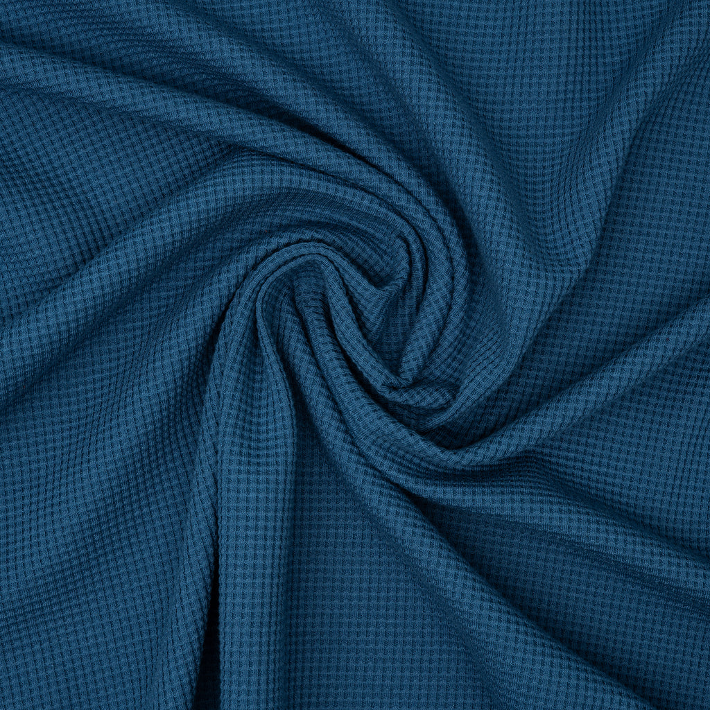 Bio Waffelstrick Jeansblau
