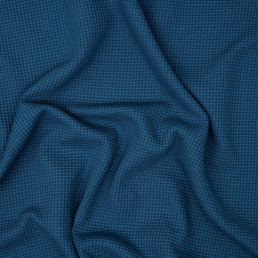 Bio Waffelstrick Jeansblau | Stoffwerk
