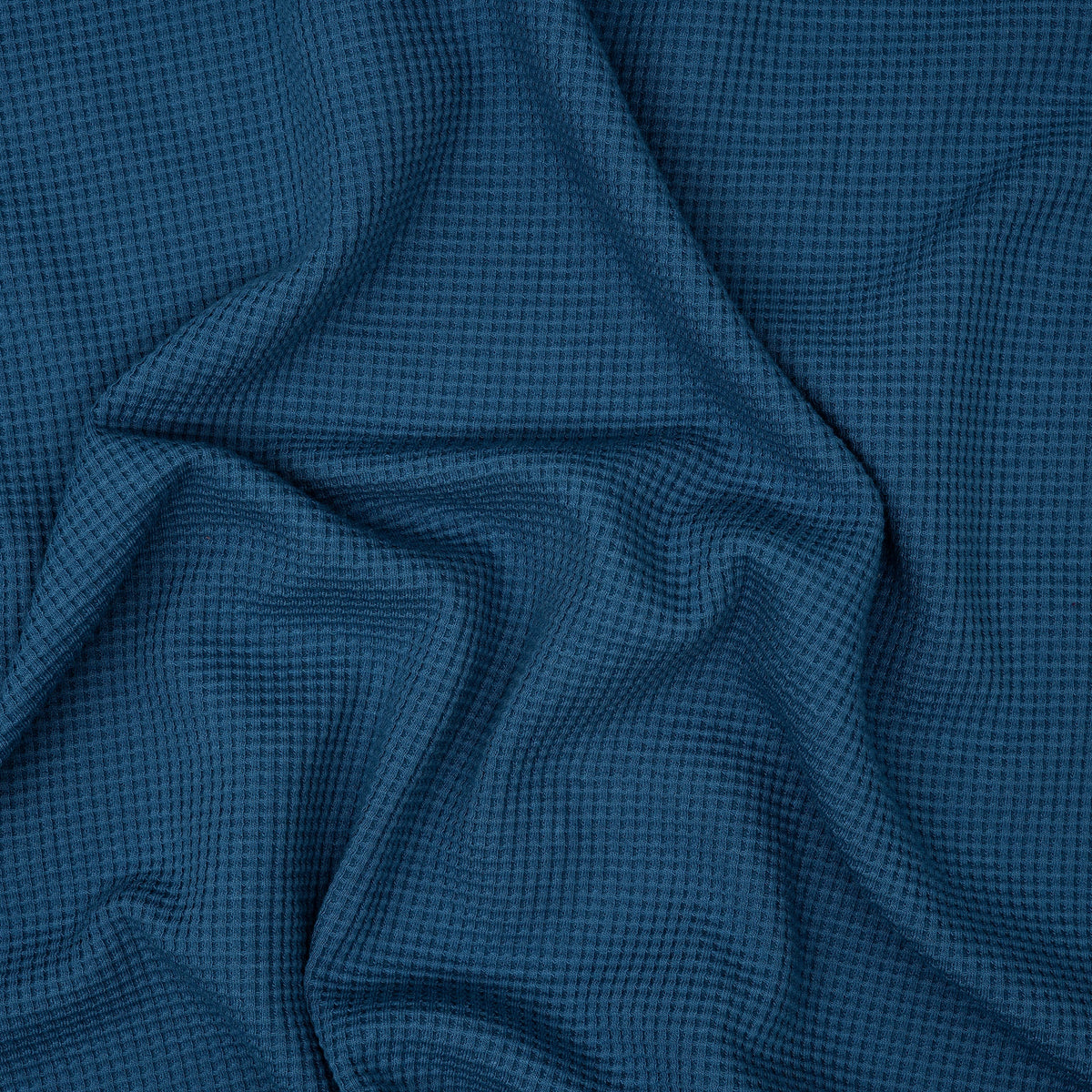 Bio Waffelstrick Jeansblau | Stoffwerk