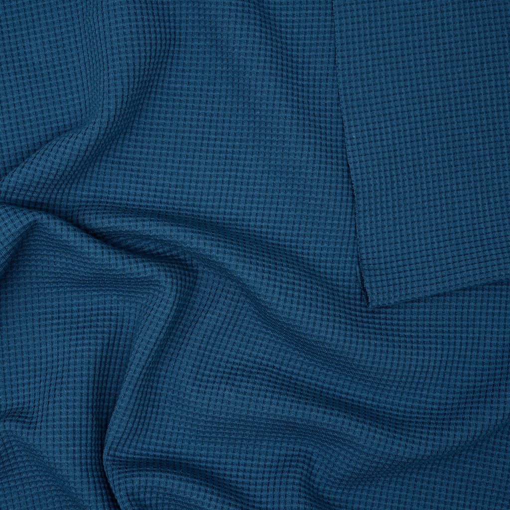 Bio Waffelstrick Jeansblau