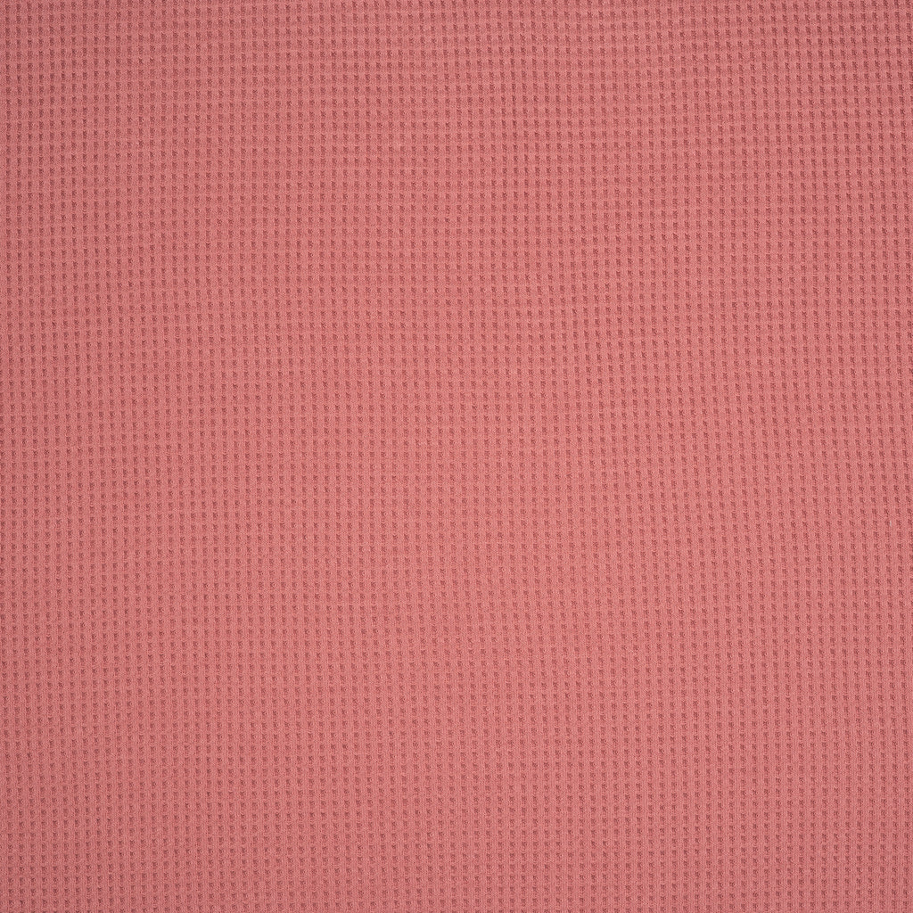 Bio Waffelstrick Kräftiges Altrosa