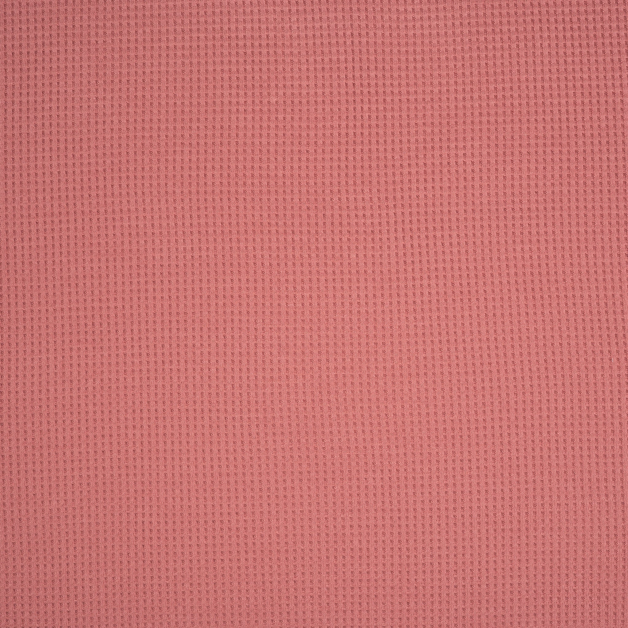 Bio Waffelstrick Kräftiges Altrosa