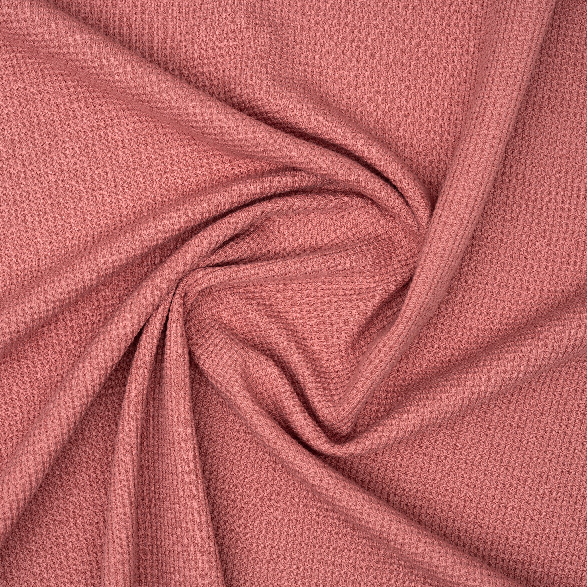 Bio Waffelstrick Kräftiges Altrosa