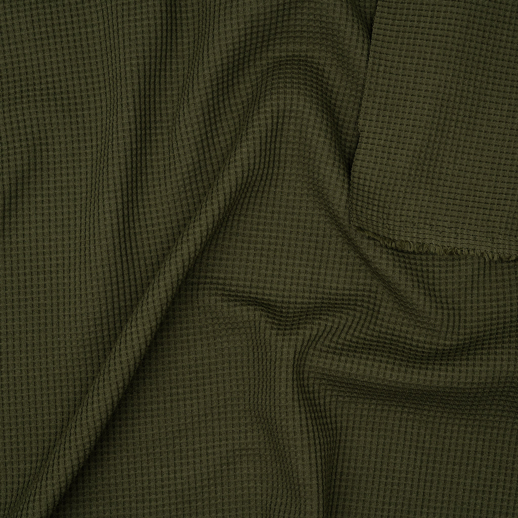 Bio Waffelstrick Schlangengrün