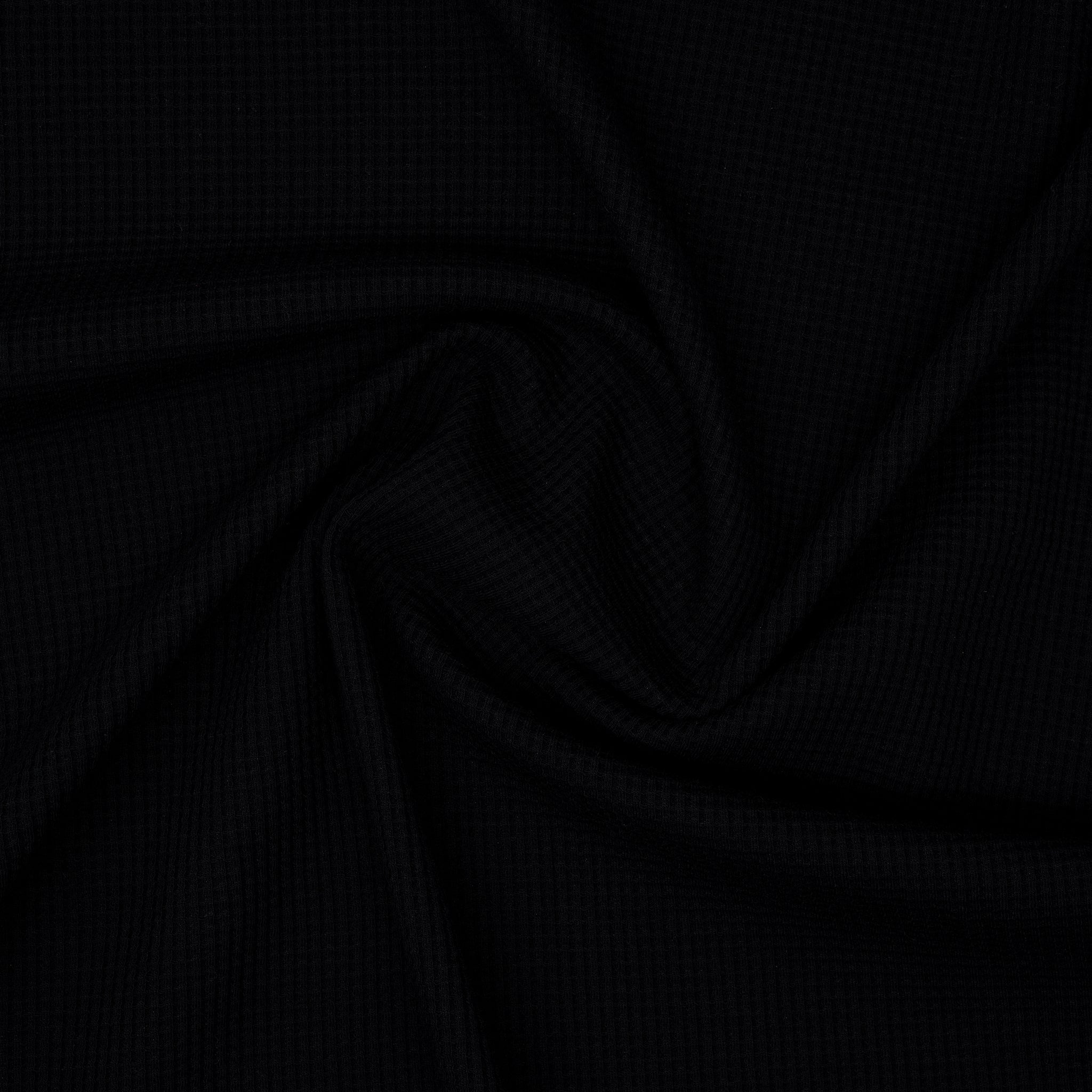 Bio Waffelstrick Schwarz