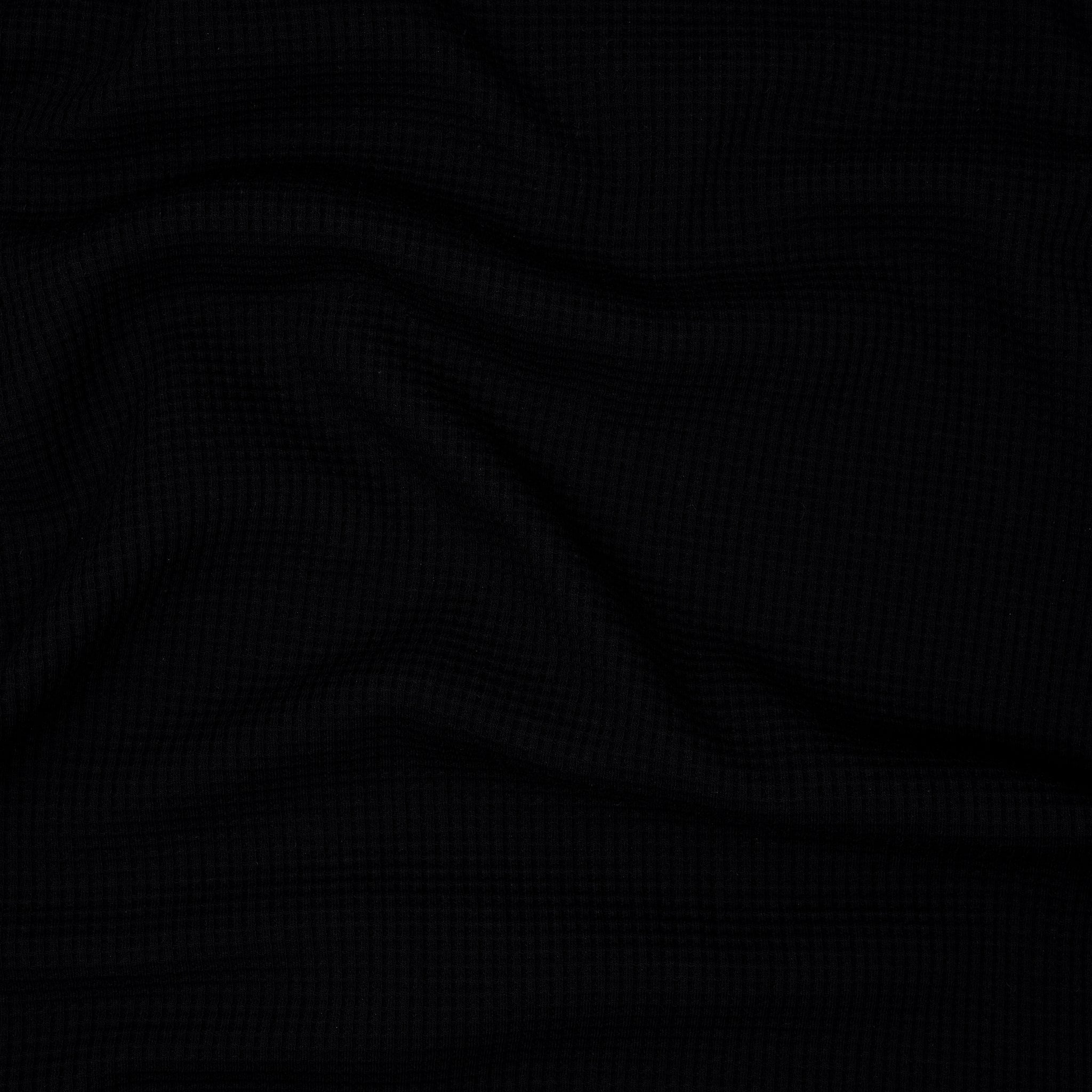 Bio Waffelstrick Schwarz