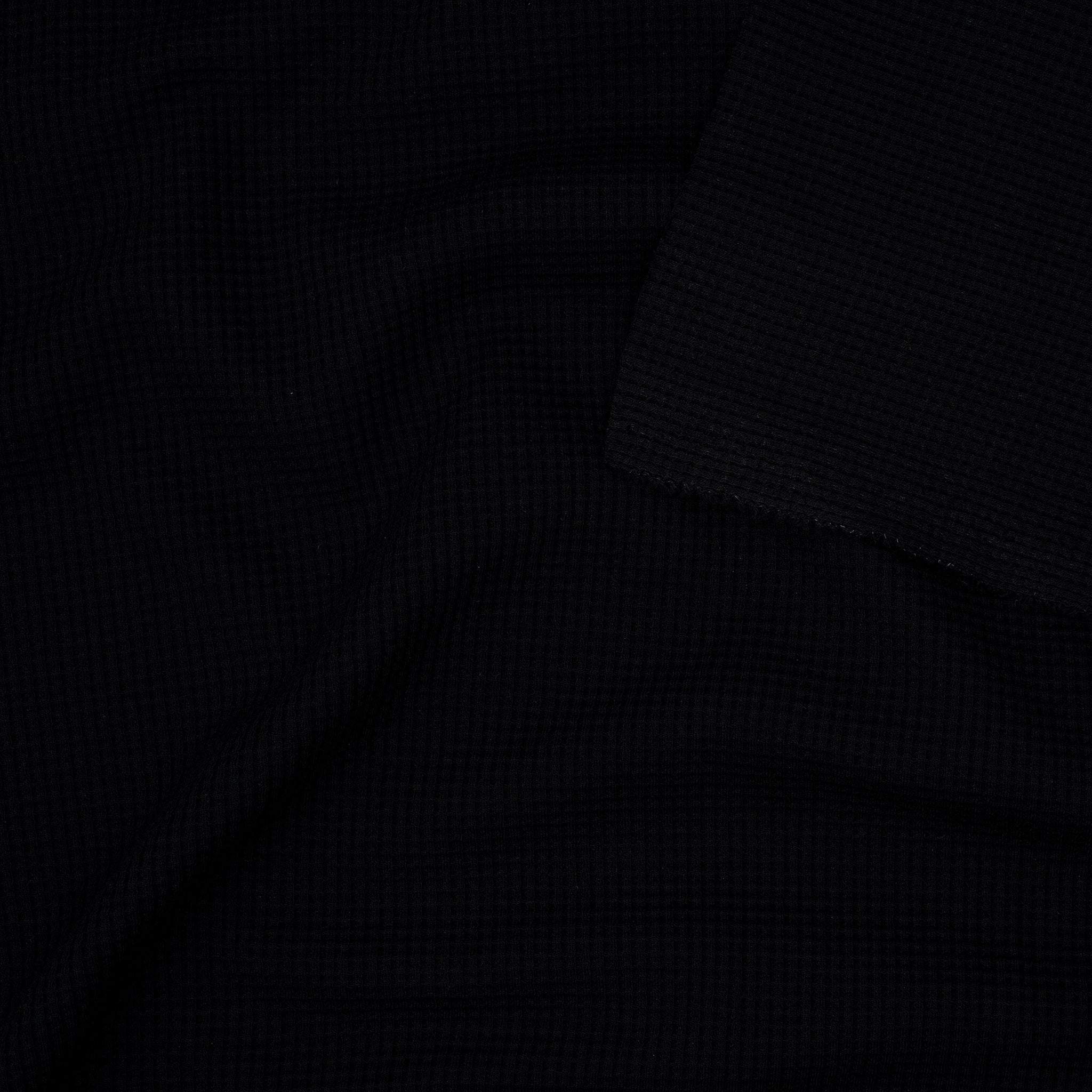 Bio Waffelstrick Schwarz