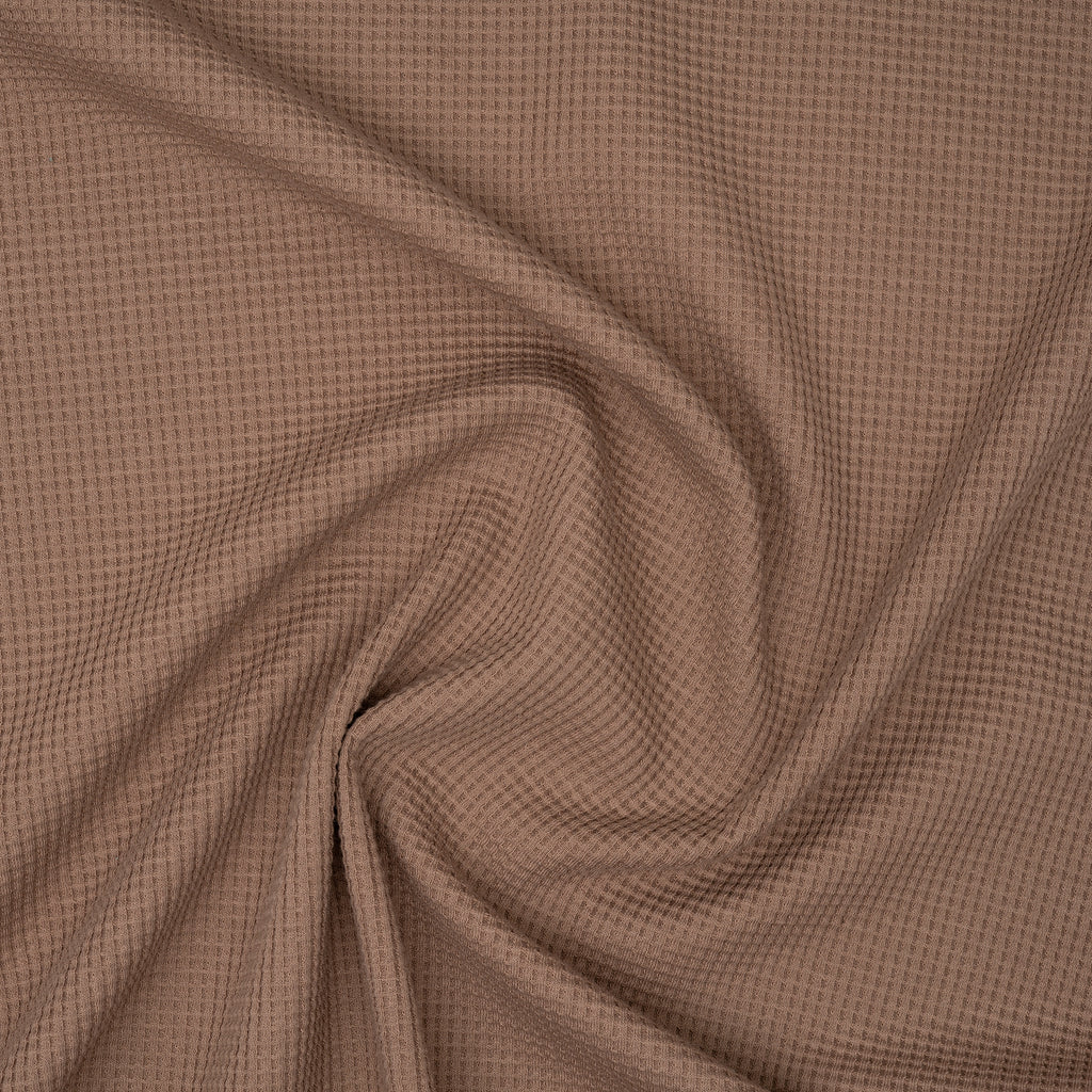 Bio Waffelstrick Taupe | Stoffwerk
