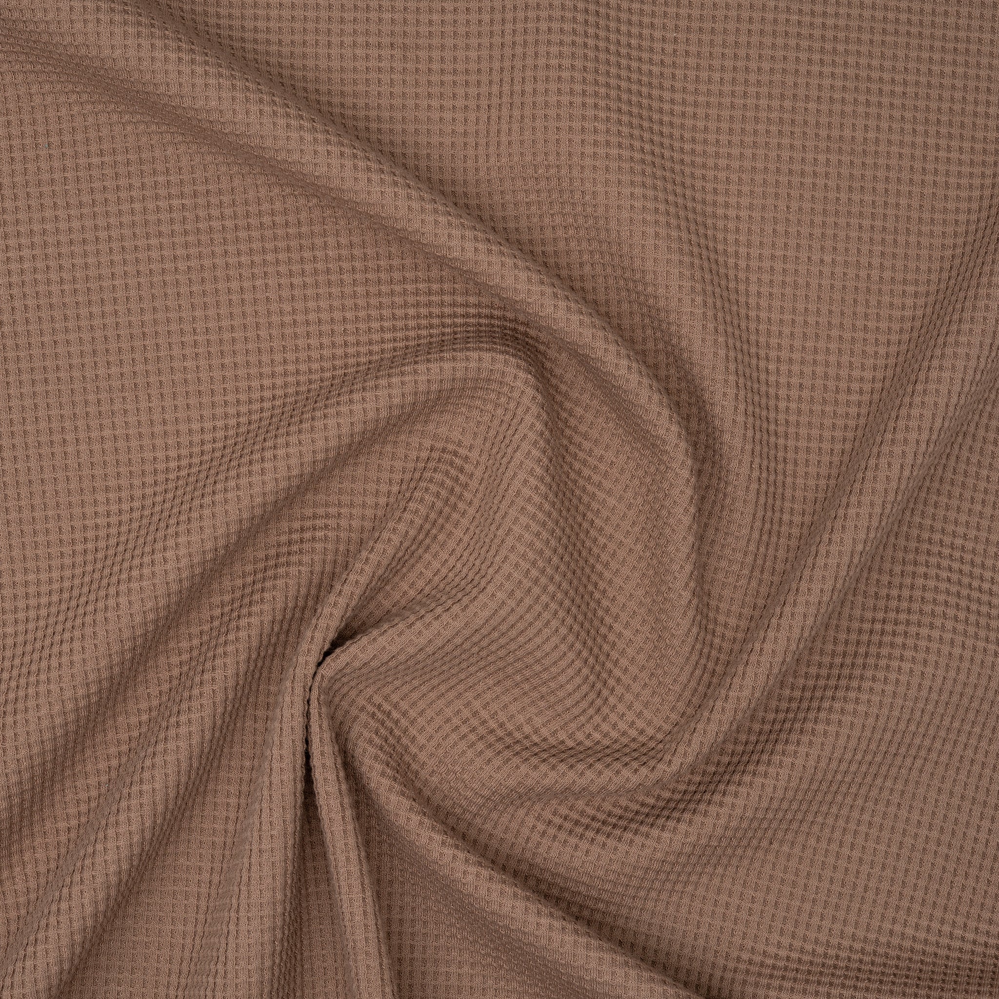 Bio Waffelstrick Taupe | Stoffwerk
