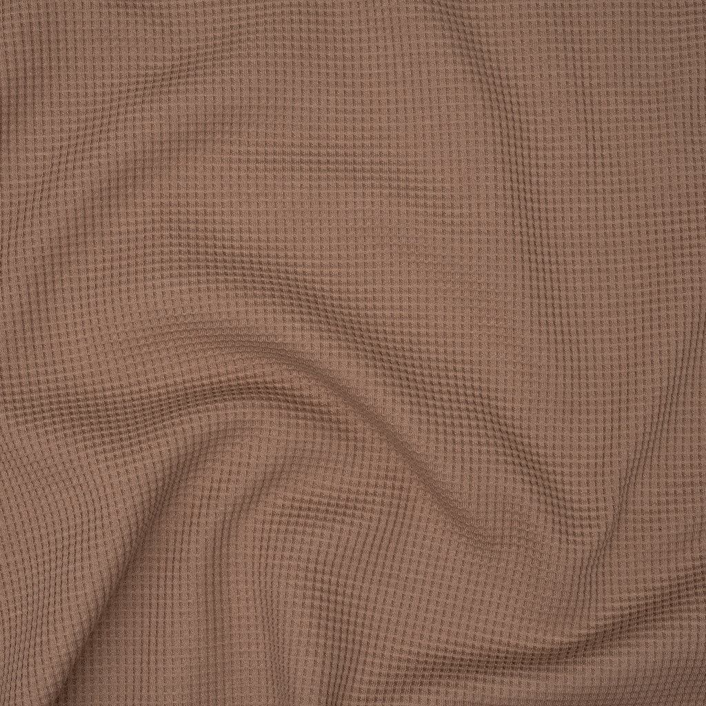 Bio Waffelstrick Taupe | Stoffwerk