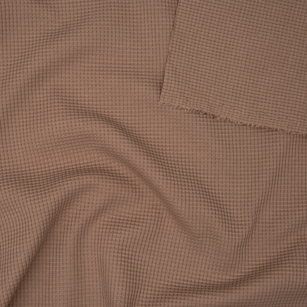 Bio Waffelstrick Taupe | Stoffwerk