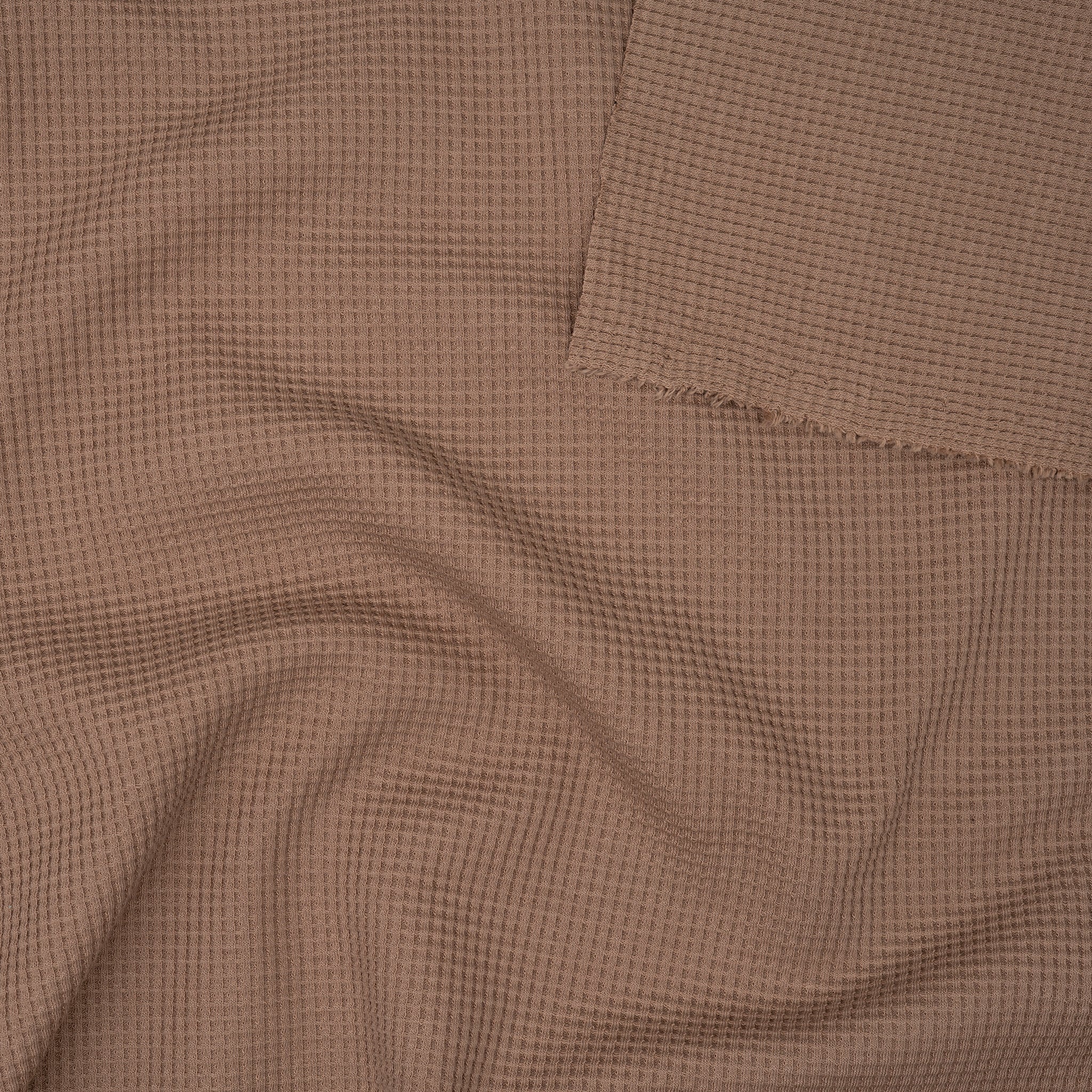Bio Waffelstrick Taupe | Stoffwerk