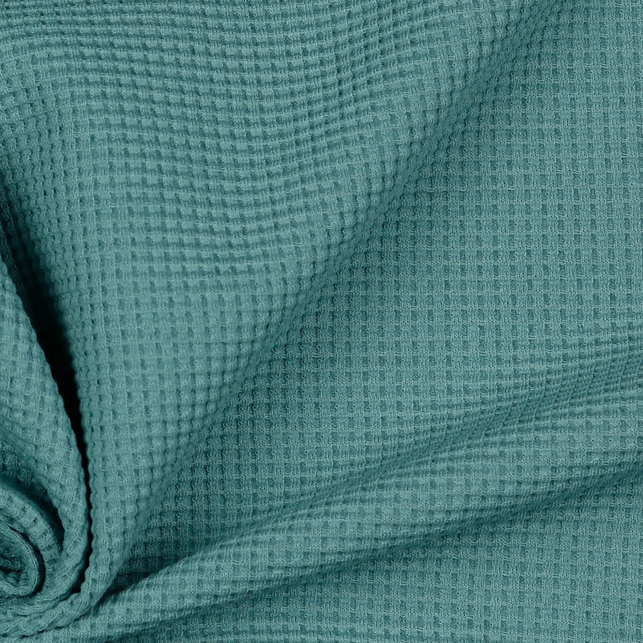 Bio Waffelstrick Türkis